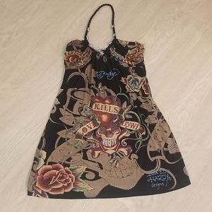 Ed Hardy sundress and beach coverup